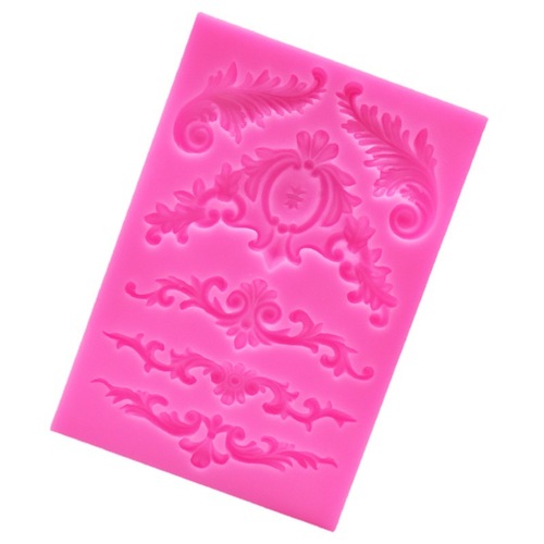 Elegant European Retro Lace Pattern Silicone Mold, Engraved Flower Chocolate Cake Decoration Fondant Mold