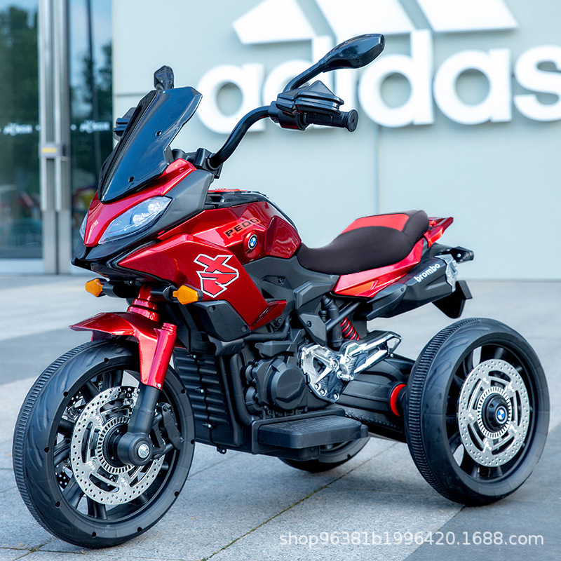 Motocicleta eléctrica para niños batería de doble tracción triciclo bebé coche de juguete para niños de 3 - 12 años