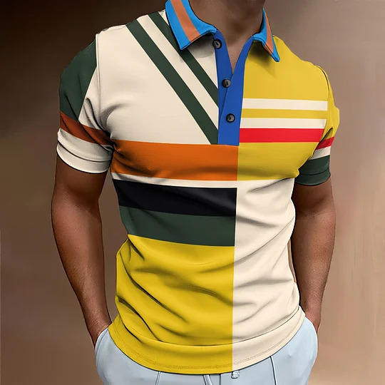 Comercio exterior europeo y americano nuevo estilo 2024 nueva moda todo-fósforo tendencia cuello de encaje manga corta botones camisa POLO MB13