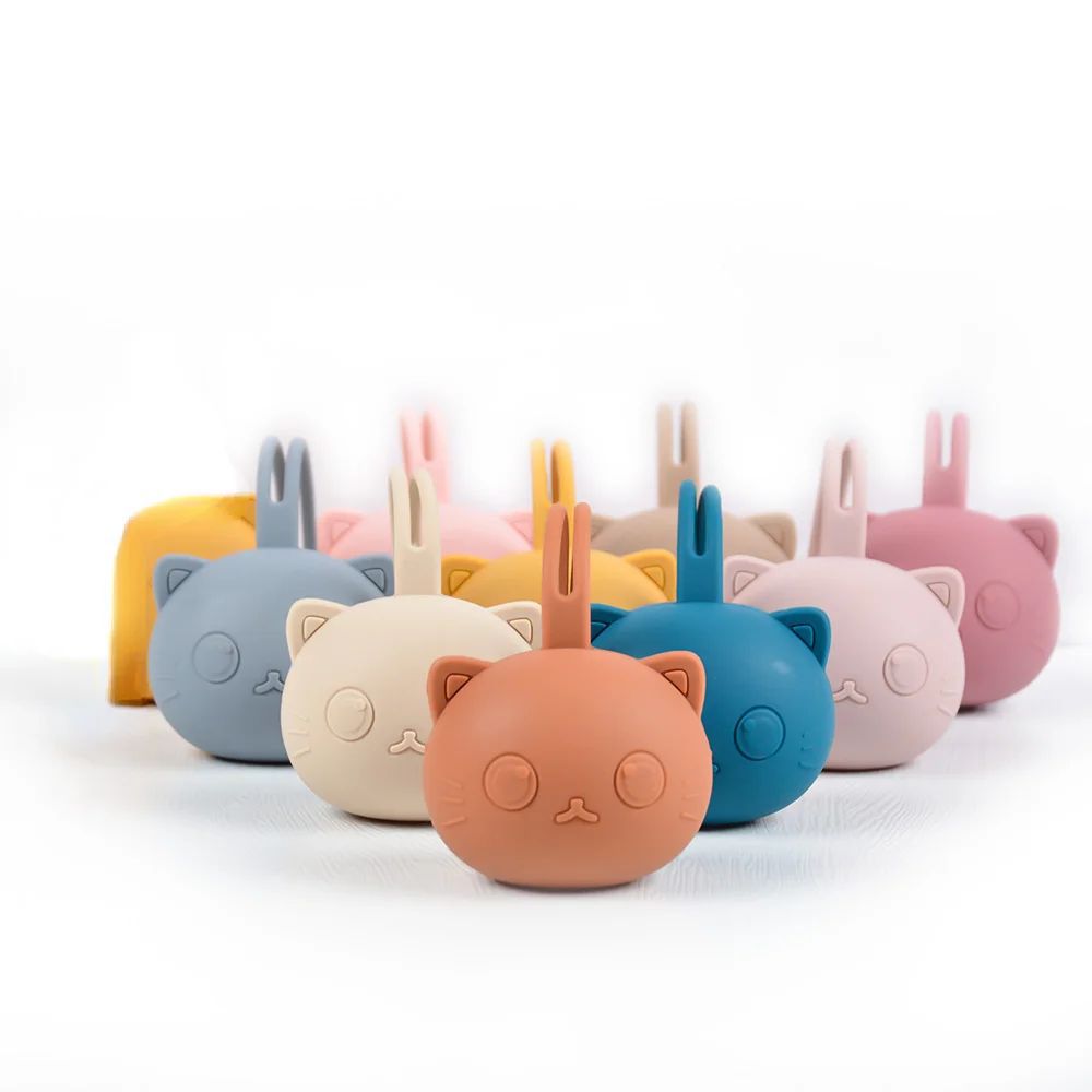[Baby Pacifier Holder Bag BPA Free Food Grade Silicone Infant]
