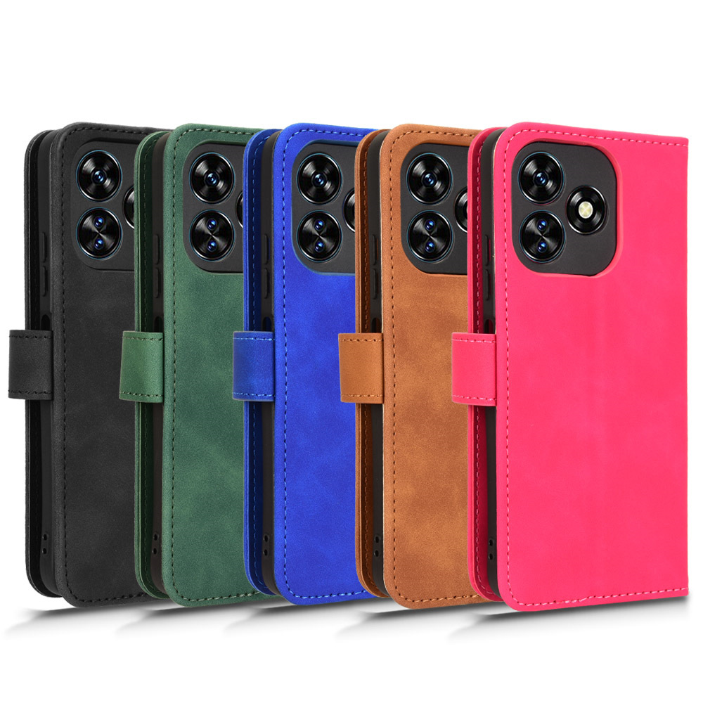 For Oukite C51 Phone Case Ouqi C51 Neutral European Skin Feeling Flip Cover Leather Phone Case