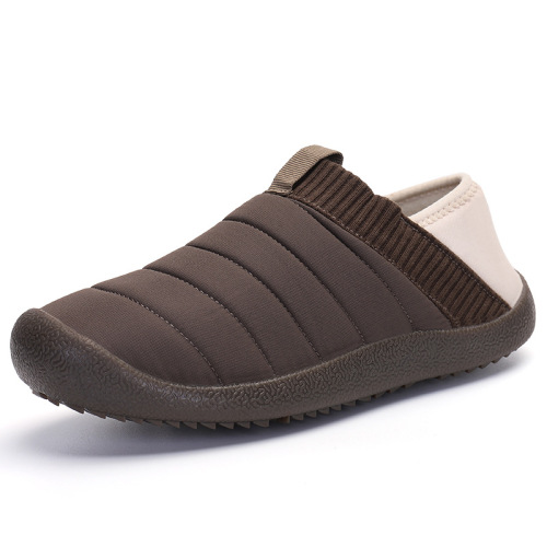 New cross-border winter cotton shoes for men, outdoor slip-on sneakers for couples, snow boots, waterproof and wear-resistant cotton shoes