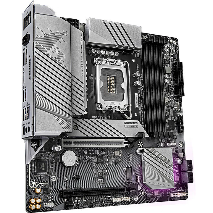 Материнская плата GIGABYTE B760M AORUS ELITE WIFI6E DDR4 GEN5, совместимая с процессором 14600KF
