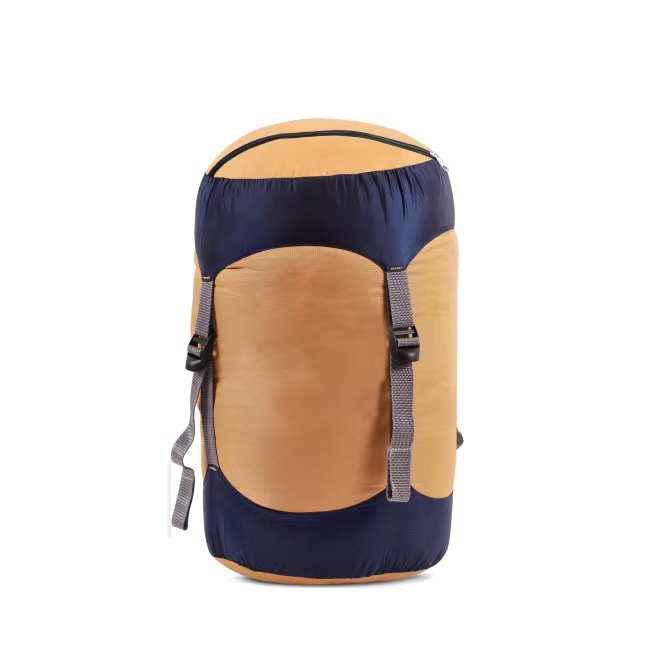 Lightweight Nylon Camping Compression Stuff Sack Hiking Clothing Storage Bag Travel Storage Bag Earth Yellow