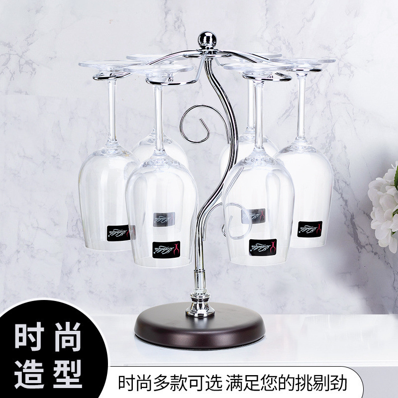 创意红酒杯架红架倒挂家用高脚杯红酒摆件酒架|undefined