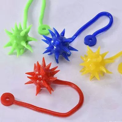 流星锤弹力伸缩粘墙锤儿童玩具 摆摊玩具 发泄解压玩具甩手粘粘球