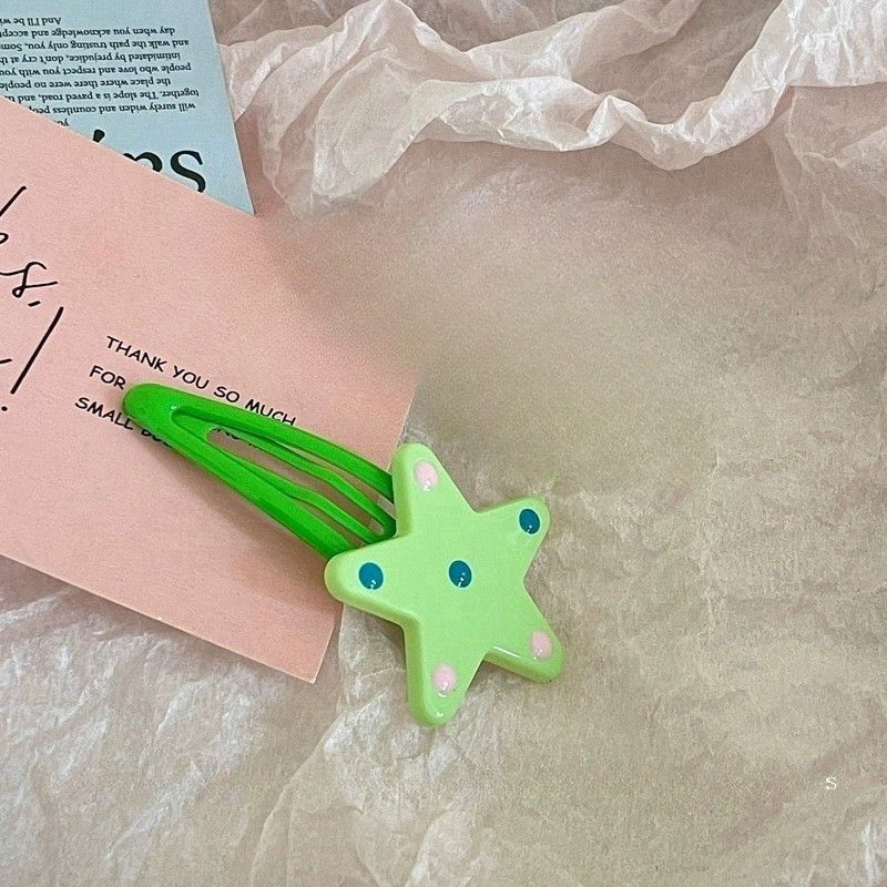 Color para niños lindo pequeño bb clip niña flequillo clip de cabello roto horquilla para bebé tocado de niña estrella horquilla