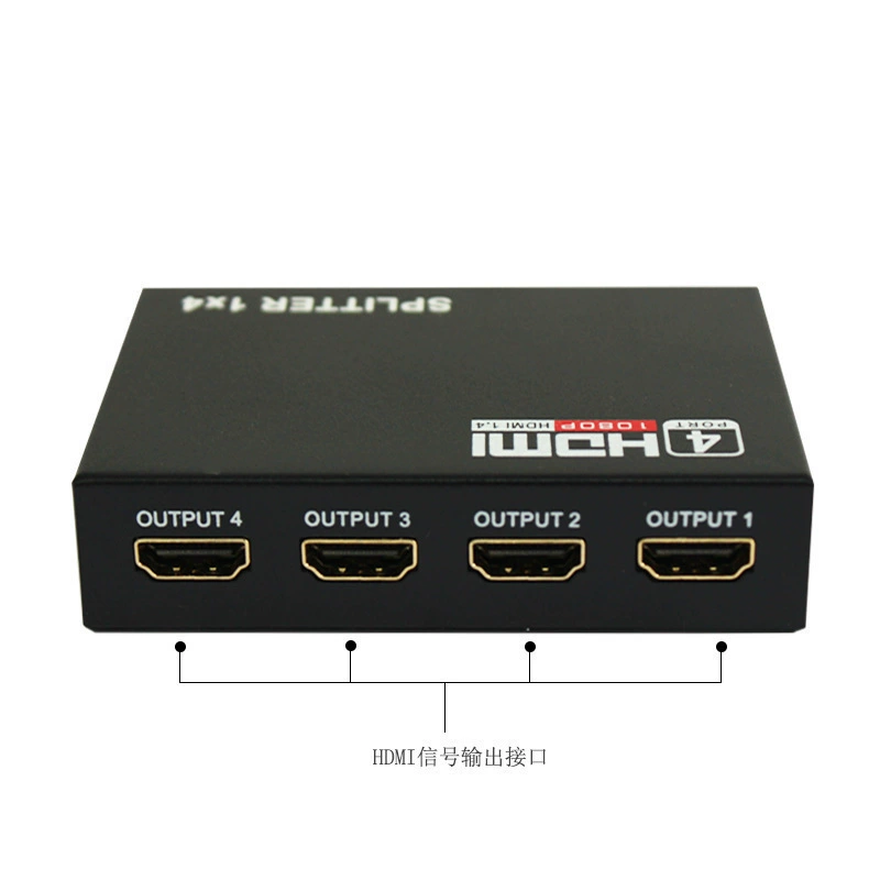 HDMI-разветвитель 1 в 4, высокое разрешение, видеосплиттер для 1 на 4 экрана