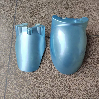 Motorcycle Fender — front fender of the Little Turtle - silver-blue-small-turtle-king-front-mudguard-comes-with-installation-screws