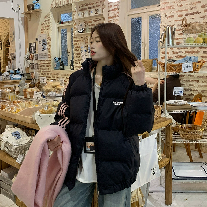 Спот] 2024 зимний хлебопекарный ватный костюм мужская одежда встряхивает сезон толстый и свободный воротник