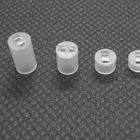 供应LED4X9.5MM LED双孔隔离柱 塑料间隔柱 圆形双孔LED灯柱