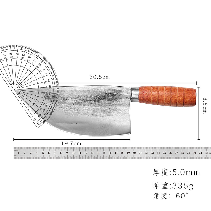 陽江鍛造解体包丁、鋭利な骨抜き包丁、木製柄シェフ専用豚肉包丁セット|undefined