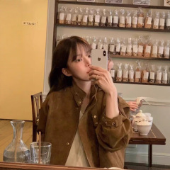 现H OBJET韩国东大门2025秋新款时尚高级感立领皮衣短外套女上衣
