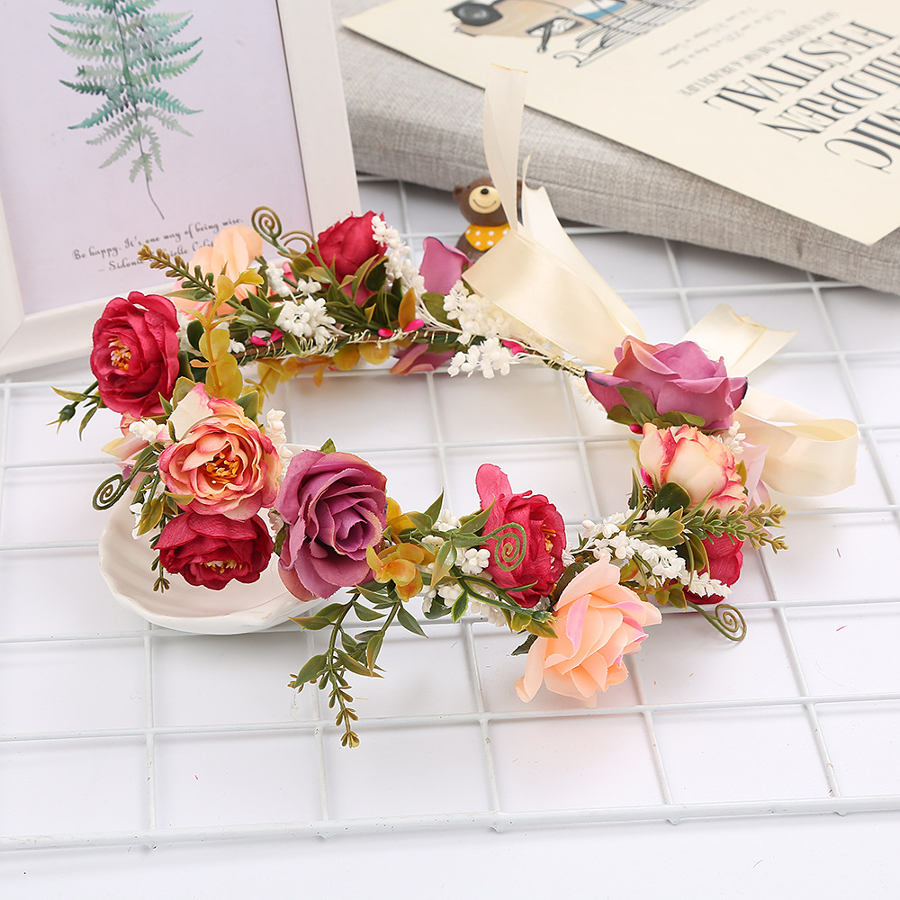 Cute elegant Korean hair accessory for bride