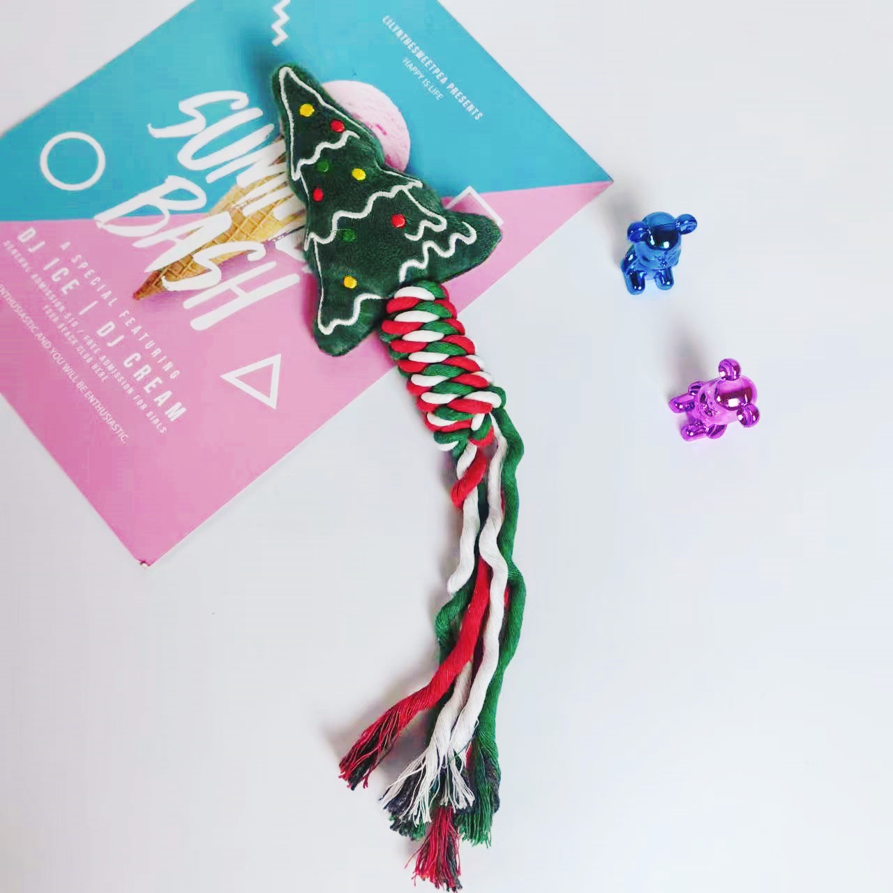 Mascotas Papá Noel regalos juguetes perros rechinar dientes dientes juguetes de peluche resistentes a morder muñeco de nieve de Navidad juguetes para perros