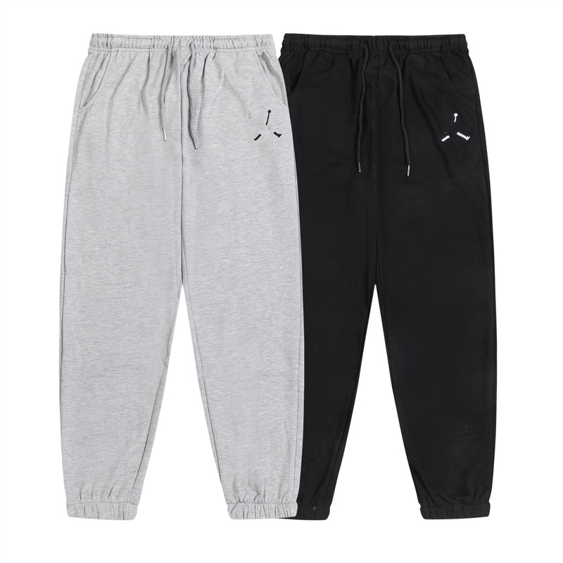 Autumn sports casual fashion brand trousers Terry embroidery loose sweatpants men and teenagers European and American all-matching Autumn sports casual fashion brand trousers Terry embroidery loose sweatpants men and teenagers European and American all-matching