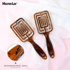 Cross-border rib comb massage large curved comb fluffy styling comb plastic scalp smoothing oil head mosquito coil comb wholesale