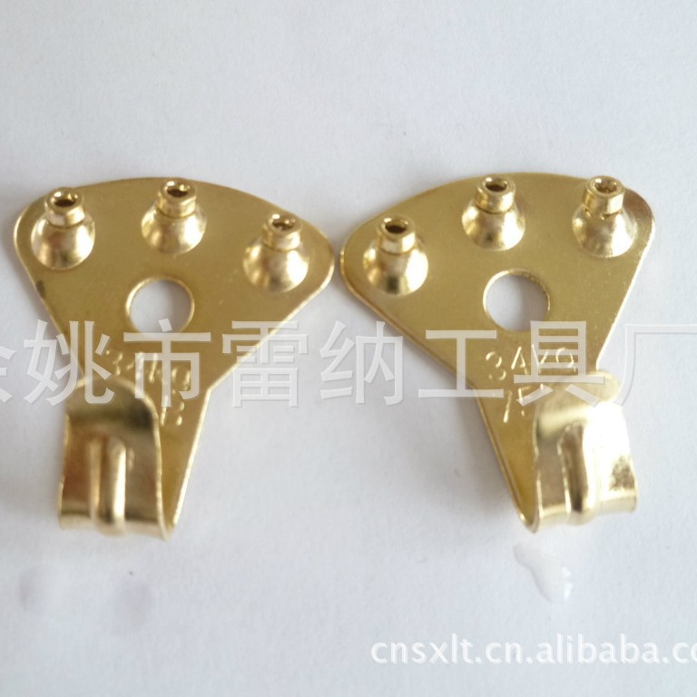 厂家供应合金钢75磅德式五金挂钩 金属挂画无痕钉铜帽挂钩