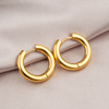 Earrings stainless steel, brand ring, jewelry, European style, 2023 collection
