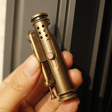 新款巴雷特战壕AK手工黄铜弹壳侧打火异型煤油打火机个性耐用批发