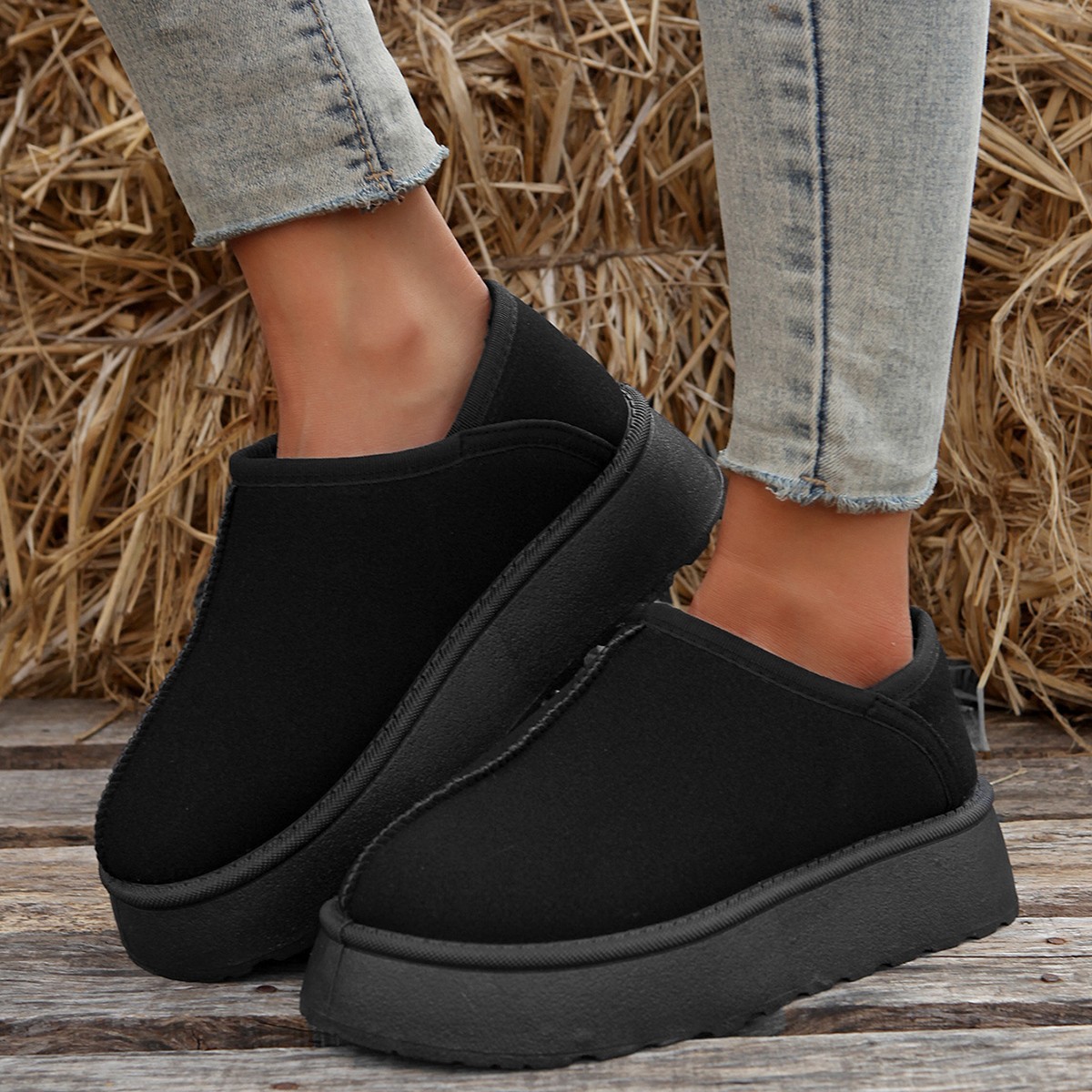 winter slippers platform