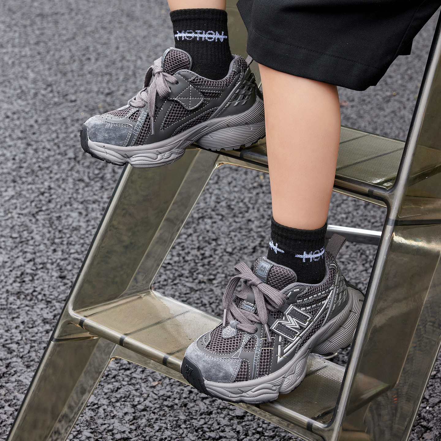 Chaussures de sport pour enfants automne 2025, en maille respirante, pour filles et garçons, avec fermeture velcro._voghion.com