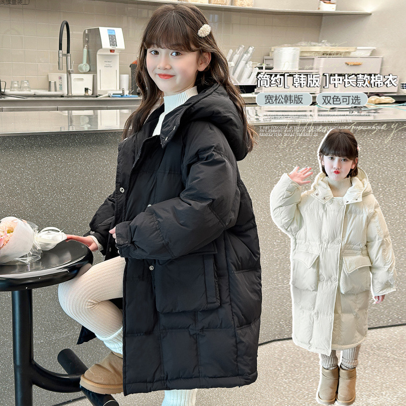韩版爆款 蓄热保暖“小棉被” 中大童羽绒棉衣