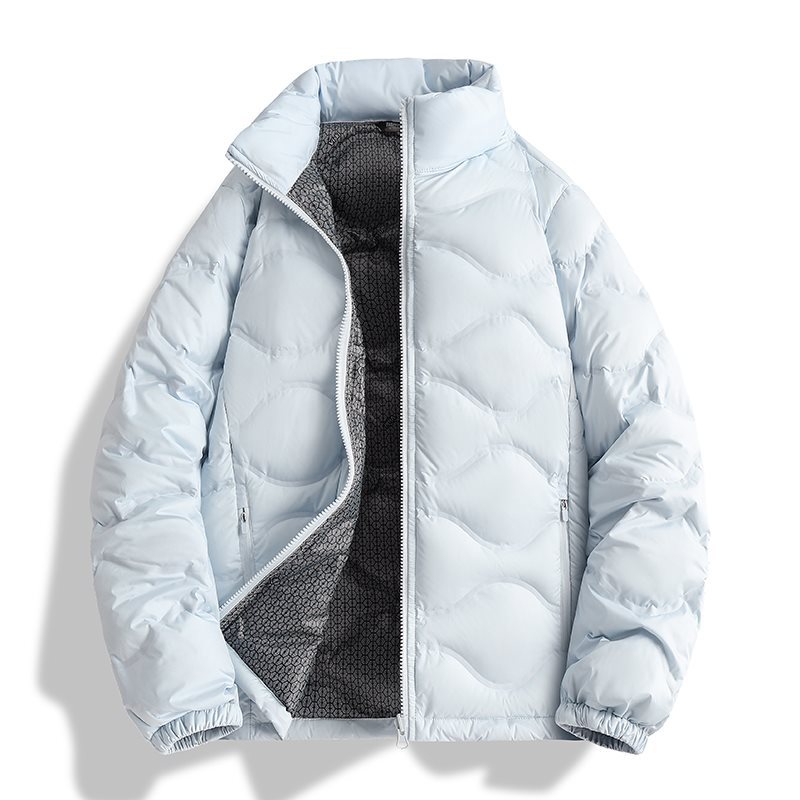 2025情侣新款90绒轻薄石墨烯立领羽绒服650清洁白鸭绒压胶不跑绒