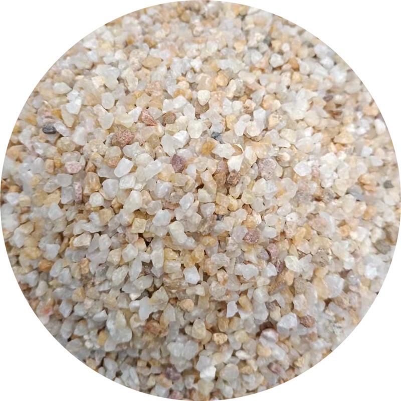 石英砂滤料  2-4mm  饮用水处理石英砂滤料 新泰净水材料