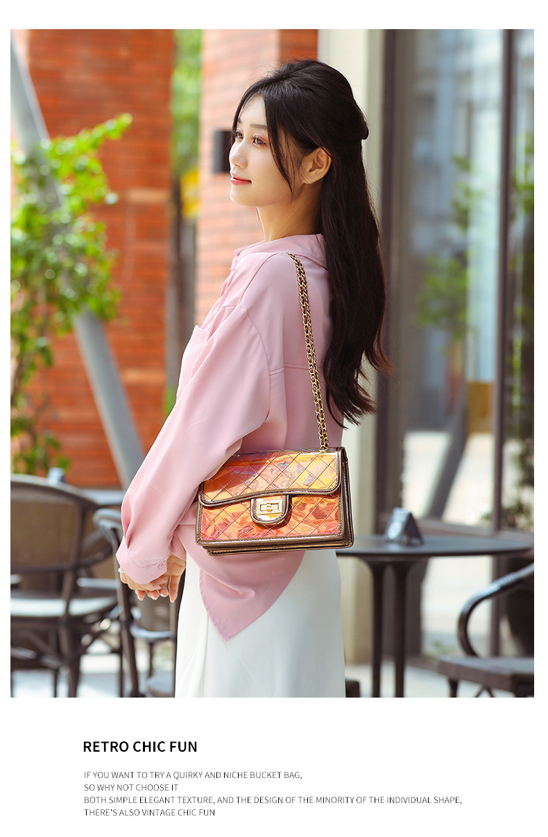 Nuovo dional cross jelly per le donne, filo da ricamo alla moda con griglia di diamanti trasparenti, piccola catena francese da spiaggia_voghion.com