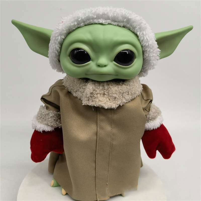 Popular bebé Yoda bebé juguete de Navidad Star Wars muñeca alienígena vinilo cara sonriente muñeca