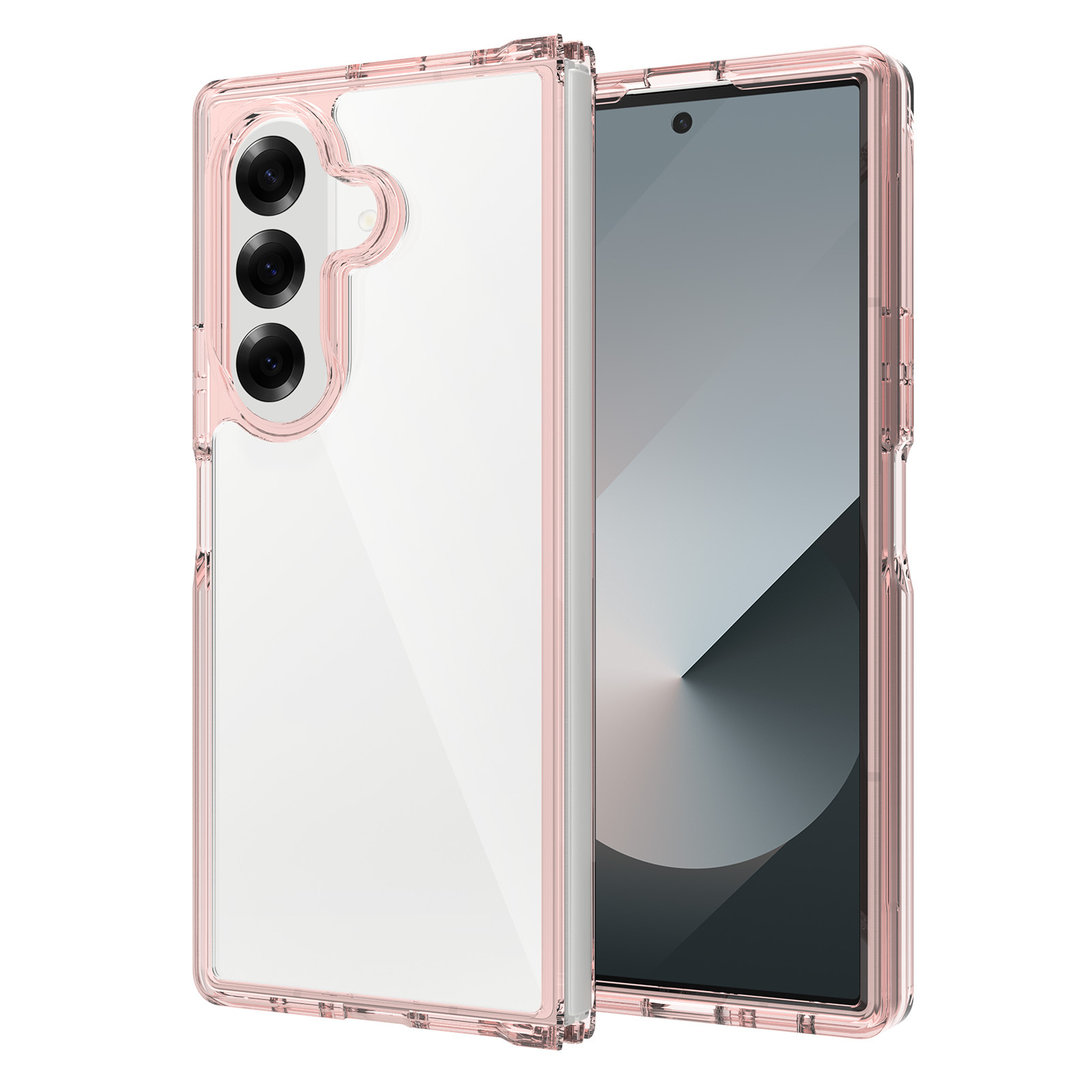 Aplicación transfronteriza Samsung izquierda y derecha plegable Z Fold7 funda protectora transparente 2.0 fábrica de fundas para teléfonos móviles antiarañazos de una pieza