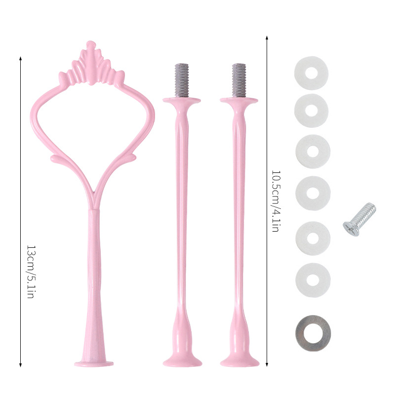 Nueva multi-capa de la Corona amor Ruyi placa estante europeo cumpleaños fiesta tarde té postre pastel placa cadena rack varilla