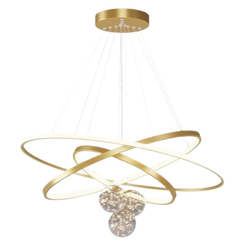 [Selección estricta] lámpara de lujo ligera simple y moderna atmósfera doméstica comedor lleno de lámparas de dormitorio de estrellas en 2025 nuevo