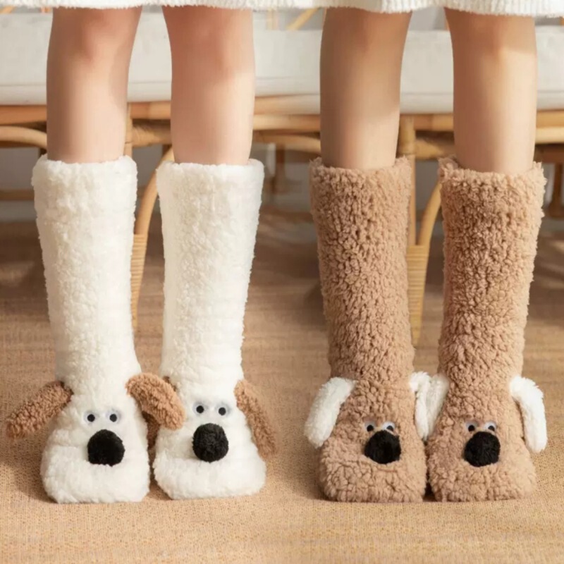 Winter Sleeping Socks for Women, Foot Warmers, Foot Covering Artifact, Postpartum Socks, Fleece-Lined and Thickeneded Floor Socks, Cartoon Plush Stockings Winter Sleeping Socks for Women, Foot Warmers, Foot Covering Artifact, Postpartum Socks, Fleece-Lined and Thickeneded Floor Socks, Cartoon Plush Stockings