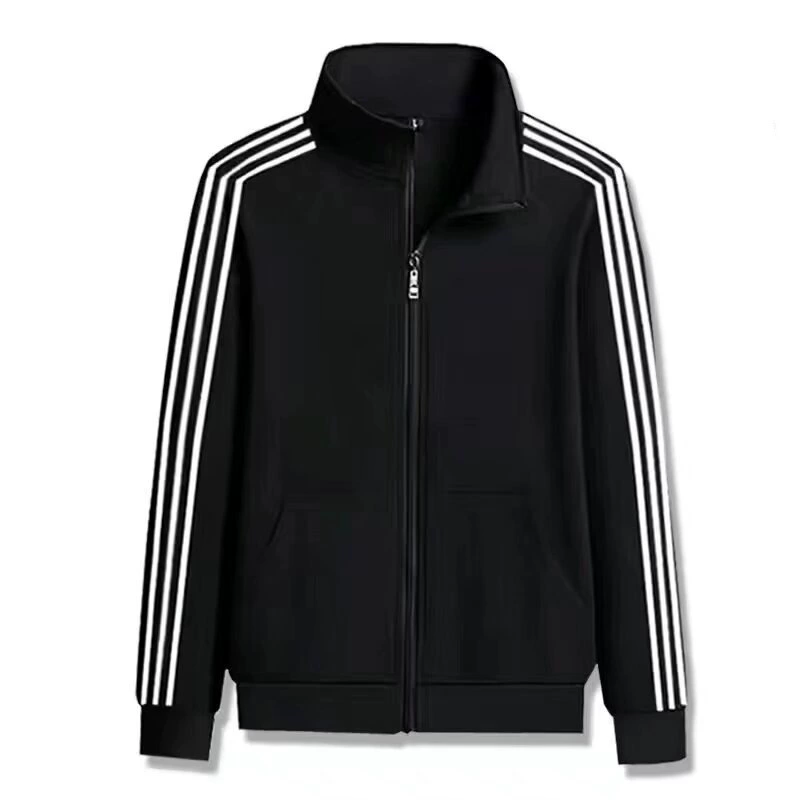 Демисезонная спортивная куртка slim fit на молнии, тонкий трикотаж для путешествий (много цветов, S–XXXXXL)