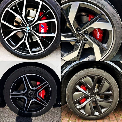 caliper housings, color modification available, Brake caliper cover