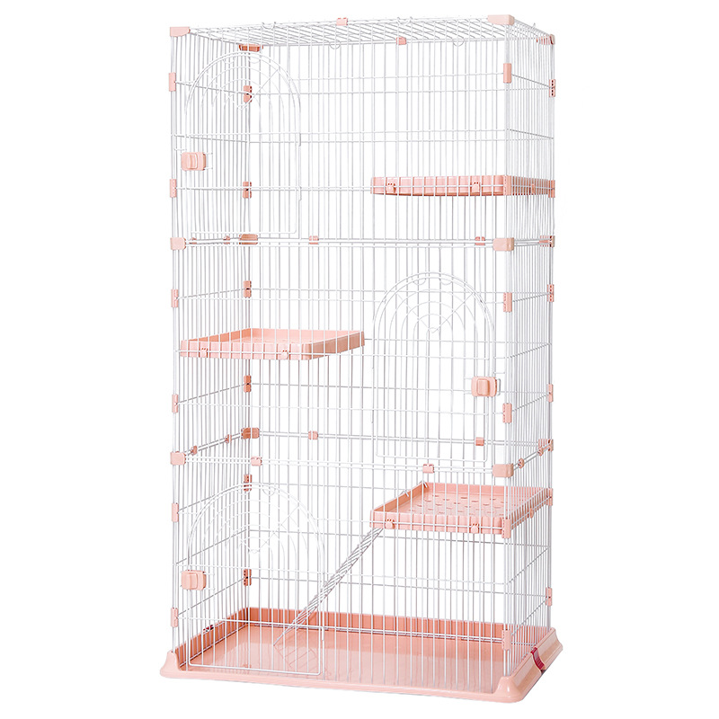 Gato jaula casa interior Super gran espacio libre gato casa gato suministros pequeña de dos capas Villa