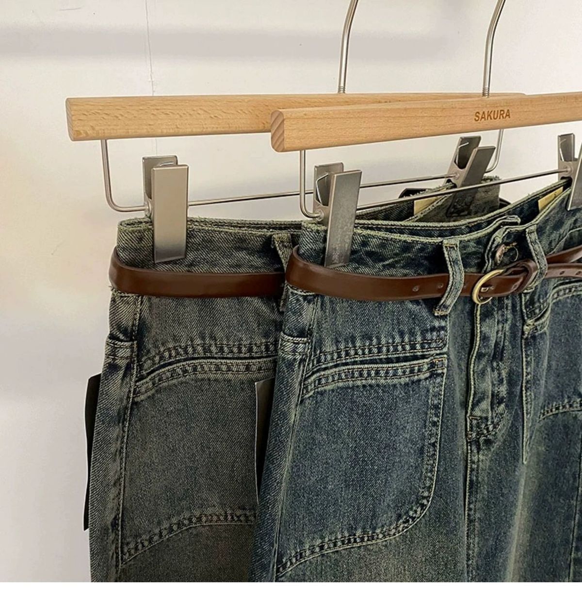 Denim Skirt Dresses Type Cotton Fabric Type High Waist Waist Line Autumn Casual Solid Color Cotton Midi Dress Skirts