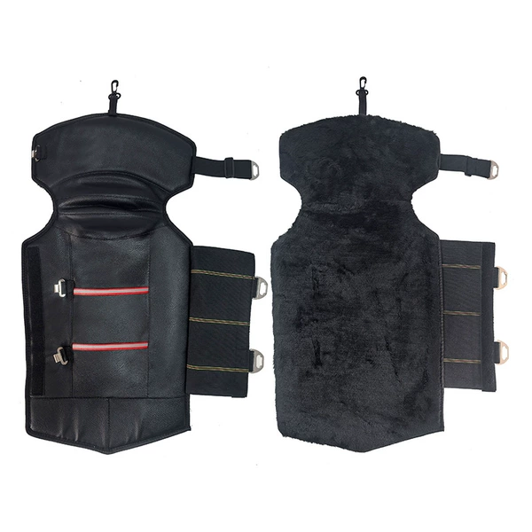 Alloy buckle black hair double insurance long-term care (red)
