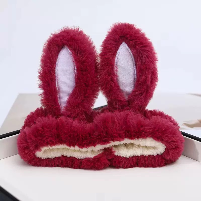 Caricatura verde rana correa de cabello mujer nuevo lindo gran ojo correa de cabello lavar la cara correa de cabello máscara de Navidad tocado