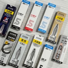 点石時空室双珠押し芯交換芯セット0.5mm黒赤青オフィス筆記水芯