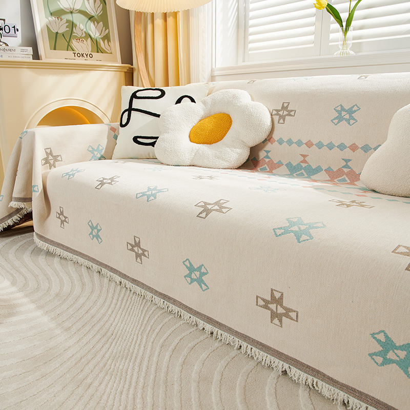 Nordic anti-rasguño gato sofá toalla cubierta sofá cubierta completa tela antideslizante cubierta estera Four Seasons universal Manta