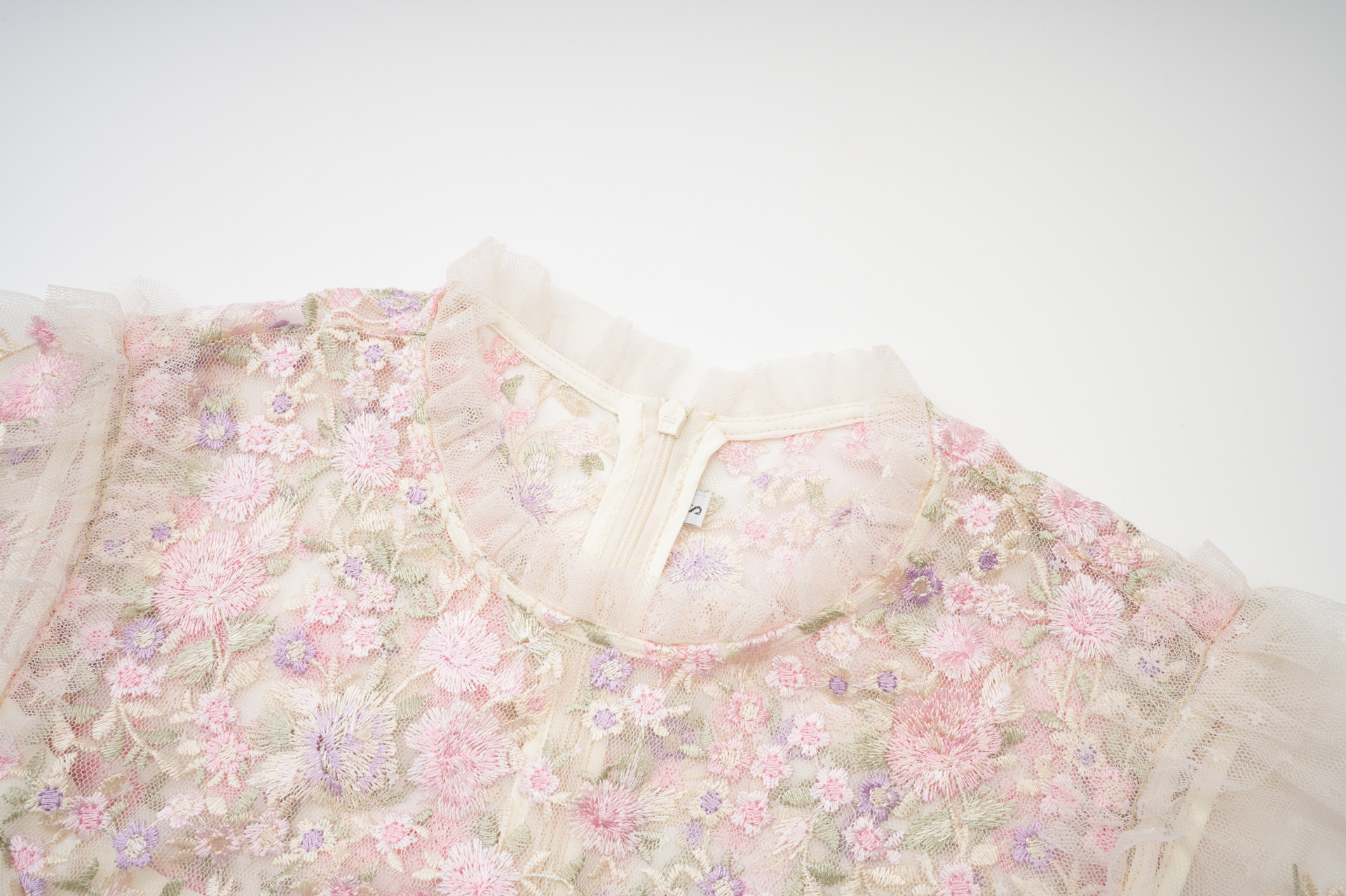 New Chinese-style Cheongsam Sweet And Elegant, Slimming, Floral Mesh Bridesmaid Dress, Party Dress_ecoleips.com