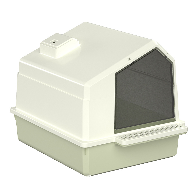 Gran caja de arena para gatos completamente cerrada extraíble gato perro inodoro con puerta mascota gato inodoro suministros para mascotas