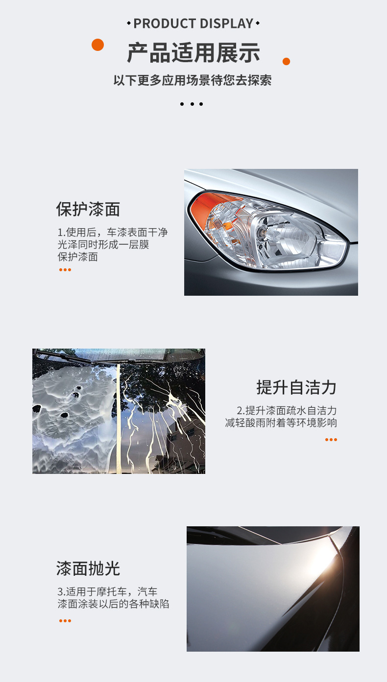 3m Car Wax Palm Wax Crystal Hard Wax Polishing Protection Car Maintenance Wax Black and White Car Waxing Coating Polishing