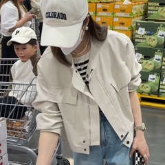 2025春秋季新款休闲小皮衣外套女宽松显瘦pu皮机车服时尚短款夹克