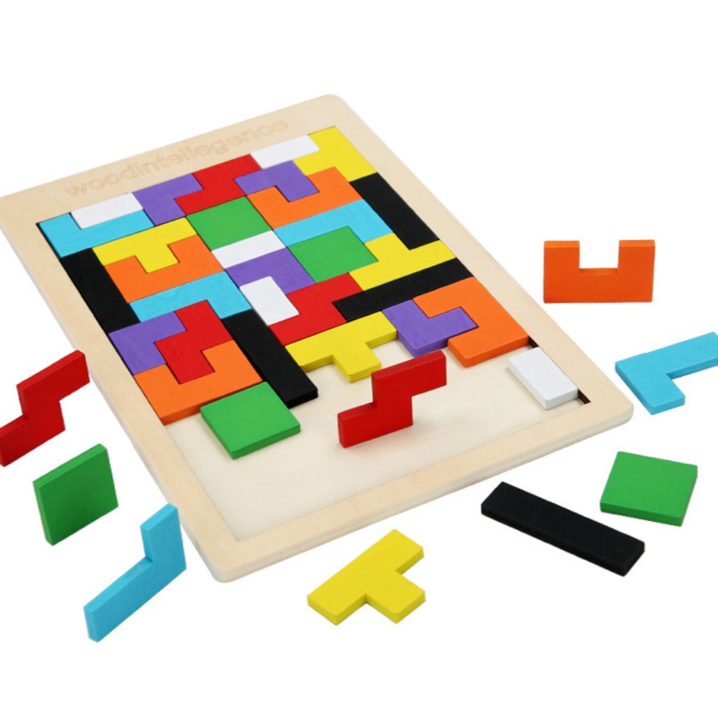 Los niños de educación temprana juguetes educativos Luban bloqueo Soma bloques cubo Tetris 3D rompecabezas