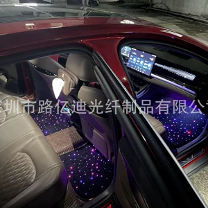 Car Starry Sky Carpet USB Powered Multi-Color Atmosphere Light Suitable for Universal Models Can Be Controlled with App Music Mode