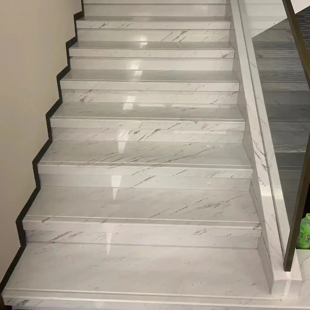 天然大理石防滑梯级别墅楼梯台阶楼梯踏步酒店楼梯门槛石门套窗套